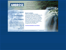Tablet Screenshot of ambrose-env.com